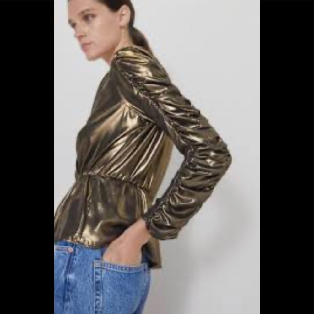 Zara Gold Blouse